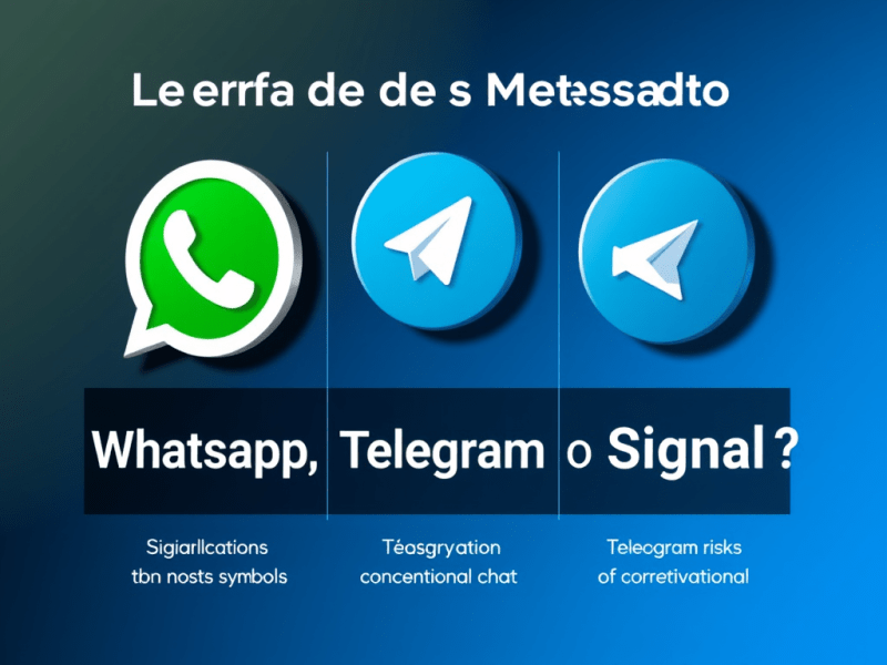 VI. La Guerra de los Metadatos: ¿WhatsApp, Telegram o&nbsp;Signal?