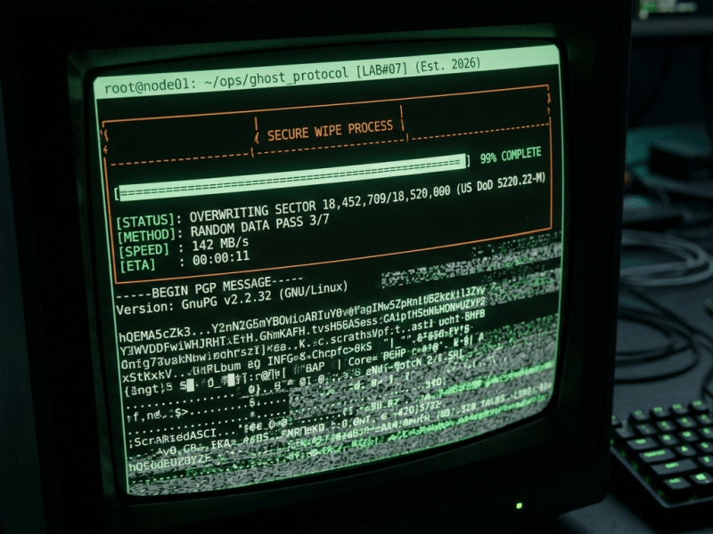LAB #07: El Protocolo Fantasma – Cifrado de Tránsito y Desinfección de&nbsp;Huellas